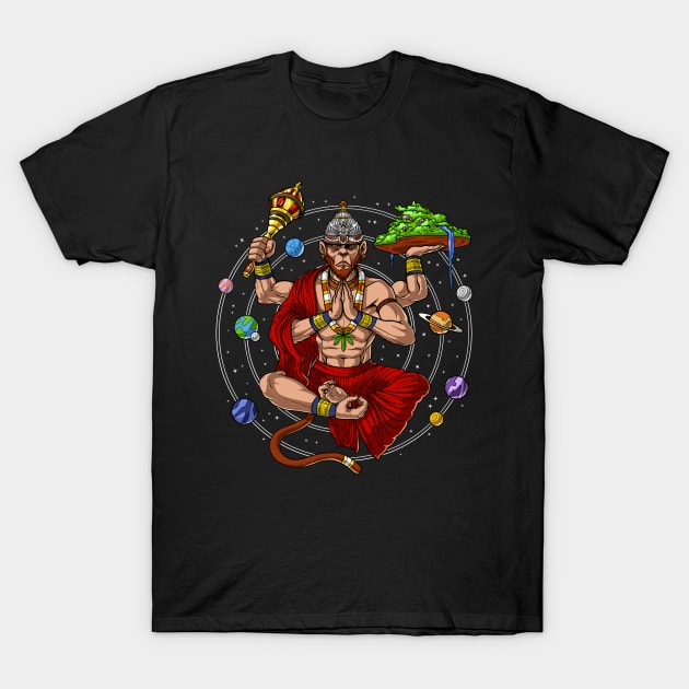 Hanuman Hindu God T-Shirt by underheaven